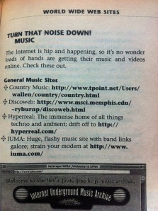 "Check out these World Wide Web Sites."