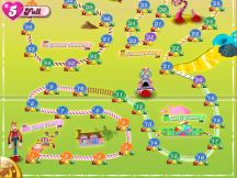 Moving along the candy road.