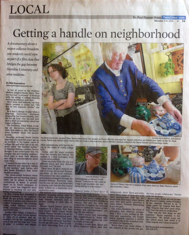 Visual Anthropology Class in the News