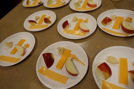 Different Cheeses and Apples